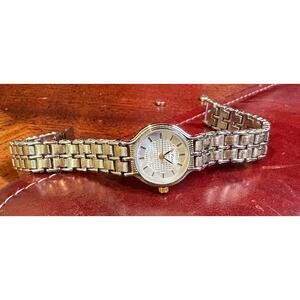 Women's 23mm Two Tone Da Vanci Watch, Patterned Face
